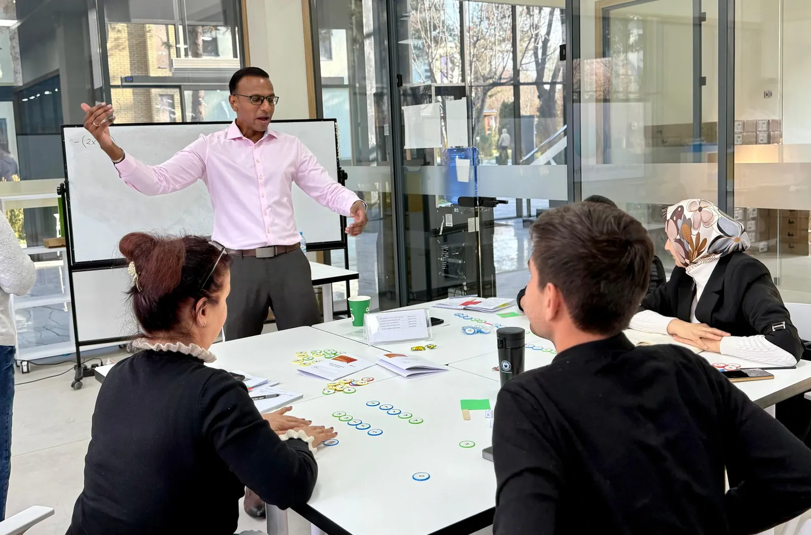 Mr Raj facilitating a collaborative professional learning workshop