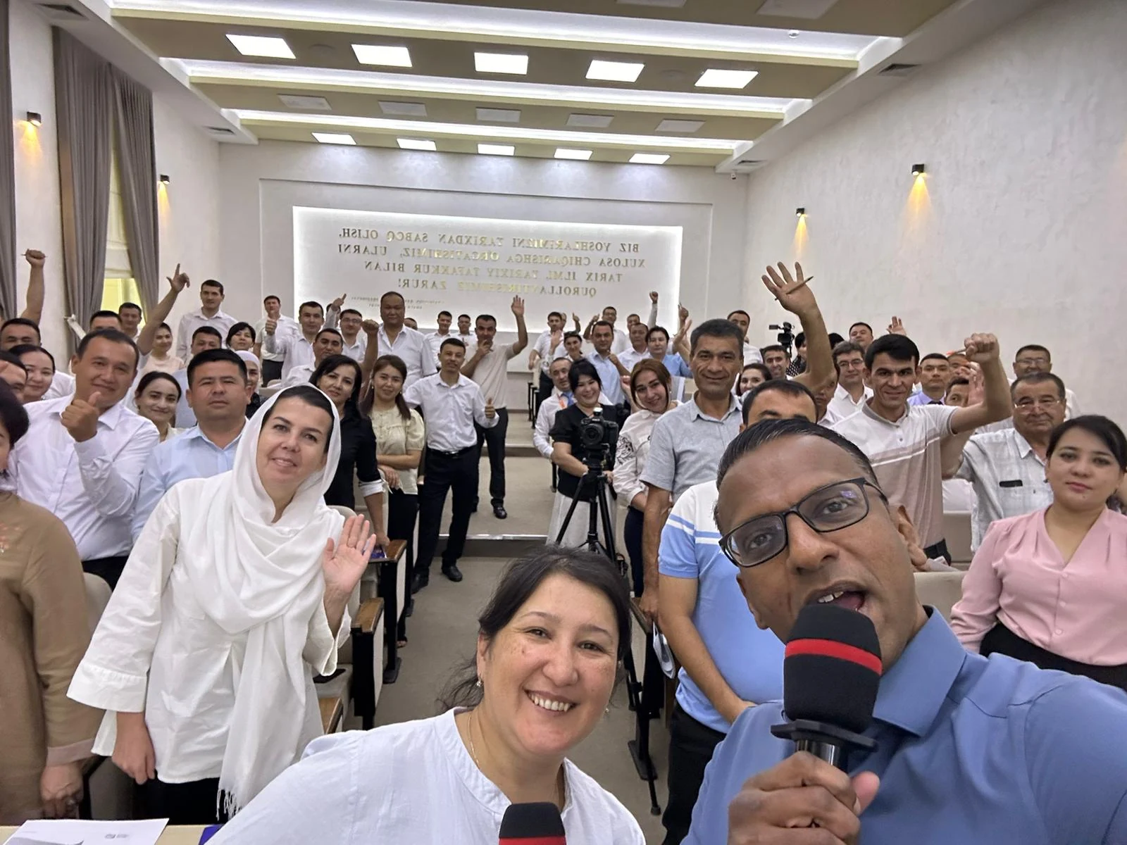 Mr Raj connecting with a large community of educators
