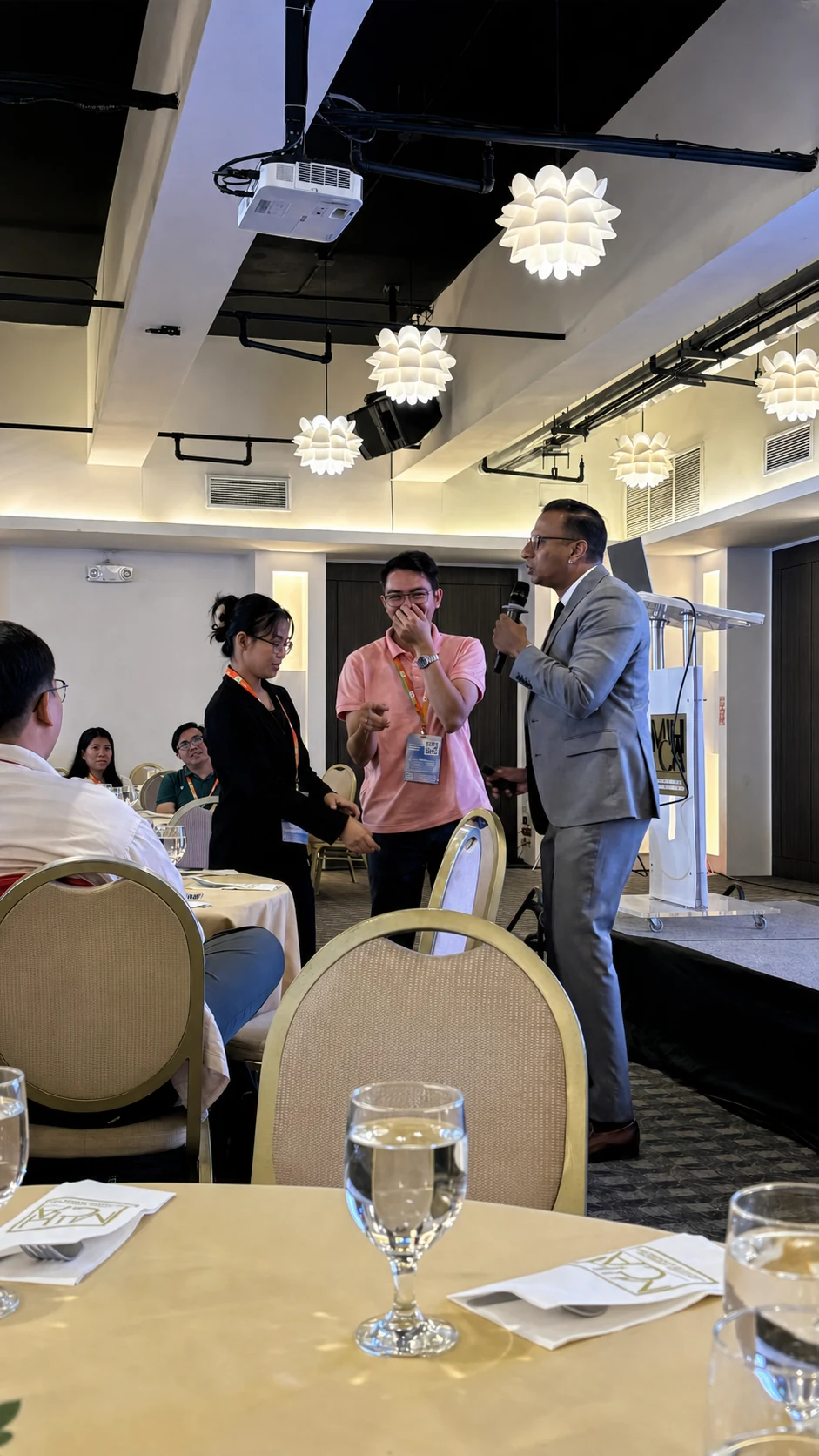 Mr Raj engaging participants during a professional forum